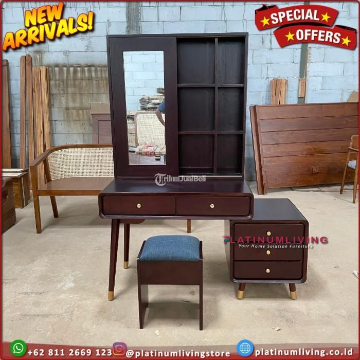 Produsen Meja Rias Jati Modern, Meja Rias Laci Model Terbaru, Niceliving Furniture - Jepara