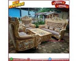 Produsen Kursi Tamu Jati Ukiran Mewah, Kursi Sofa Jati Klasik Mewah, Niceliving Furniture - Jepara