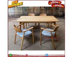 Produsen Meja Makan Cafe Kursi 4, Meja Makan Jati Kursi 4, Meja Makan Cafe Jati, Niceliving Furniture - Jepara