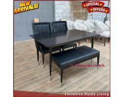 Produsen Meja Makan Jati Kursi 2, Meja Makan Jati Modern Minimalis, Niceliving Furniture - Jepara