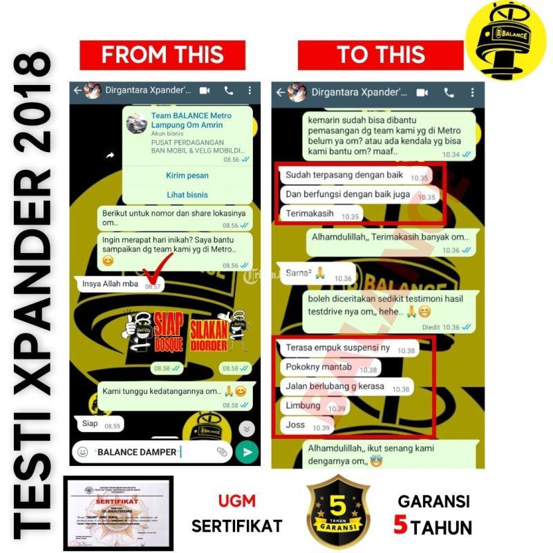 Terbaik Mengatasi Limbung dan Gruduk Mobil Pakai Peredam Shock Balance Damper - Jakarta Selatan