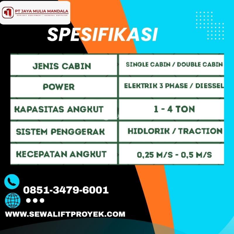 Sewa Lift Barang Bekasi Untuk Proyek, Bangunan, Pindahan - Buleleng