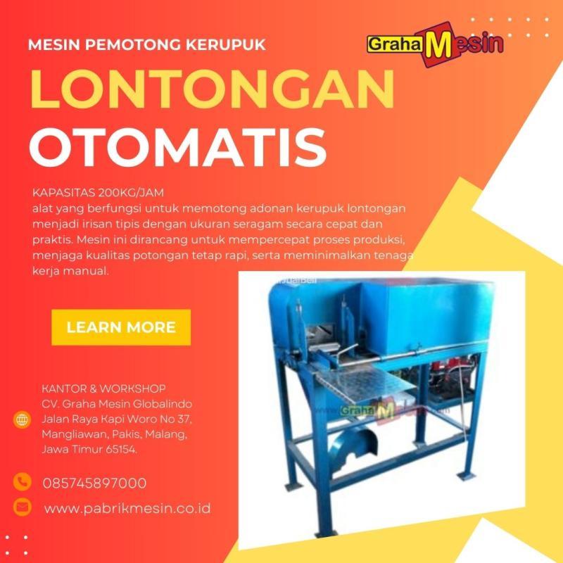 Mesin Pemotong Kerupuk Lontongan Otomatis Graha Mesin - Malang