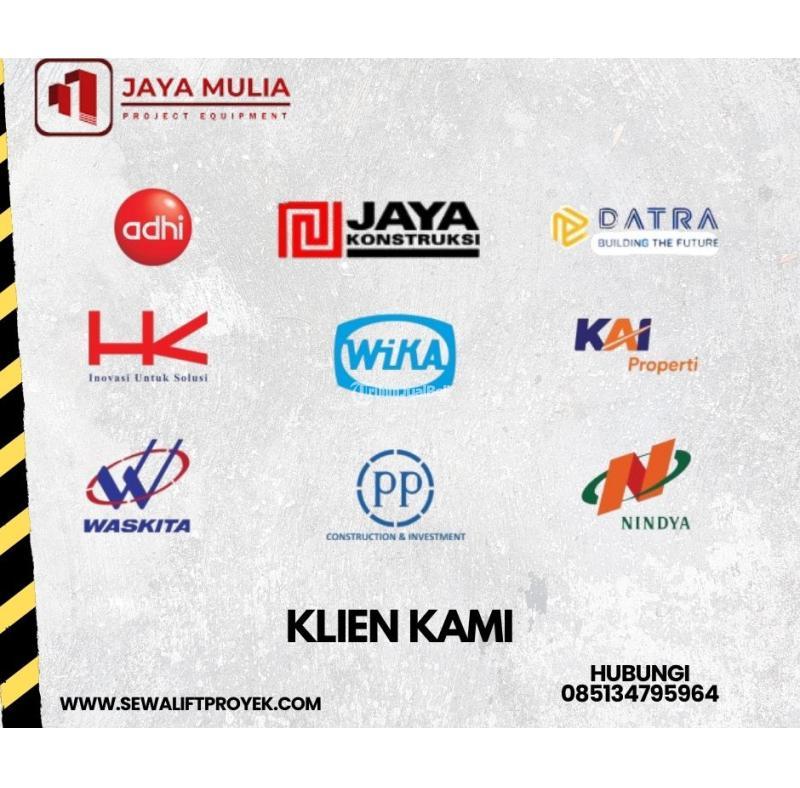 Sewa Lift Barang Lift Material 1-4 Ton Terjangkau - Tangerang