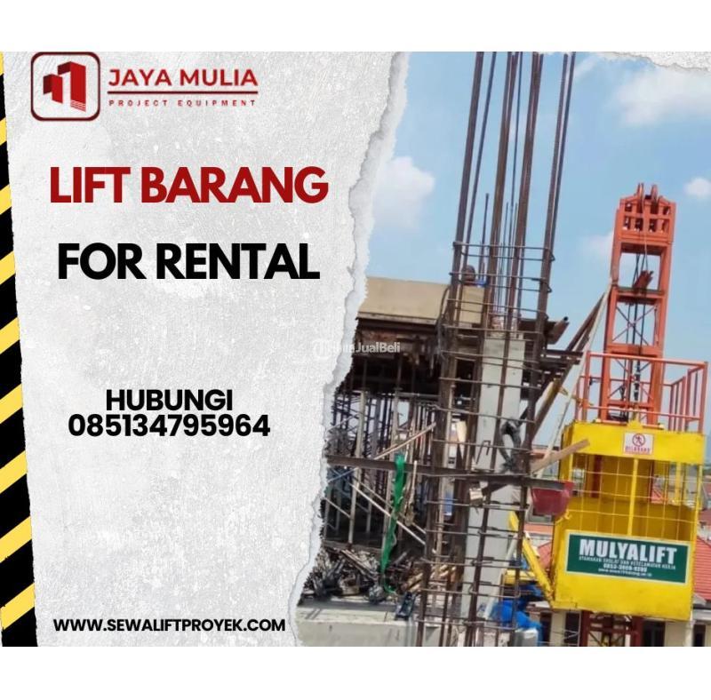 Sewa Lift Barang Lift Material 1-4 Ton Murah - Cilegon