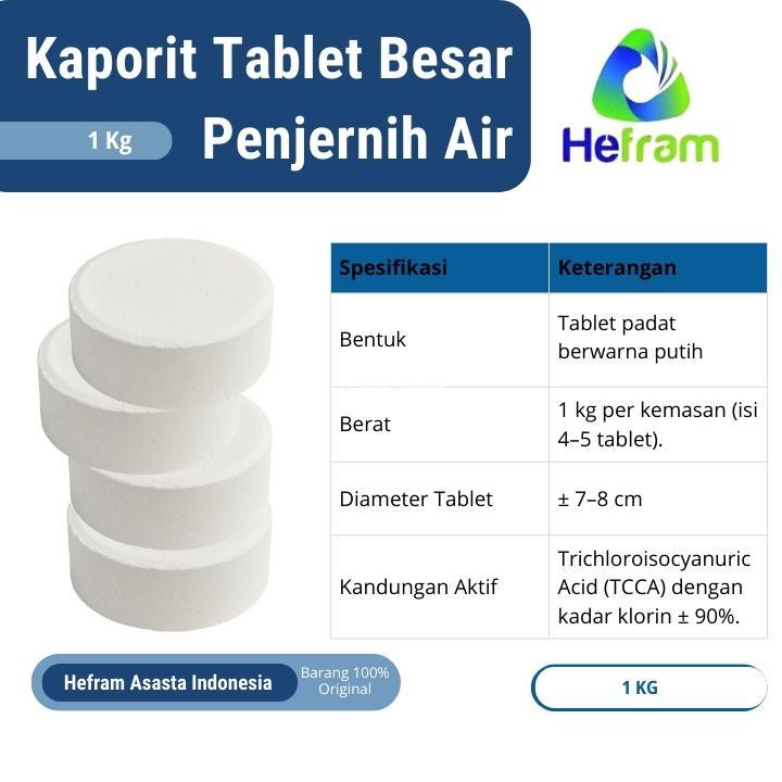 Kaporit Tablet Besar Penjernih air 1Kg - Bogor