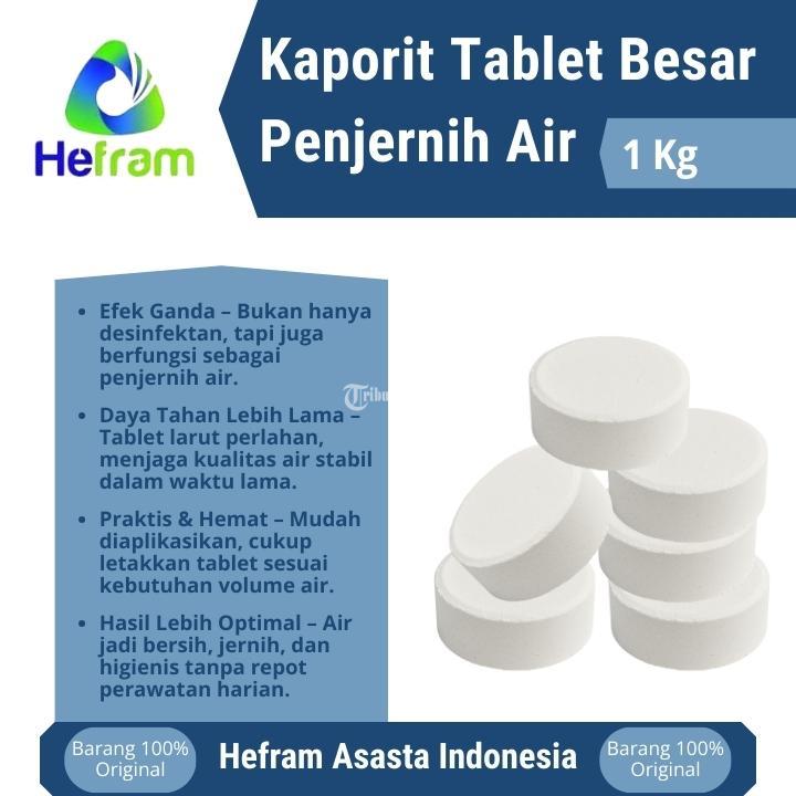 Kaporit Tablet Besar Penjernih air 1Kg - Bogor