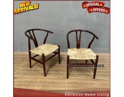 Produsen Kursi Cafe Jati, Teak Rattan Chairs, Kursi Makan Jati Kombinasi Rotan, Niceliving Furniture - Jepara