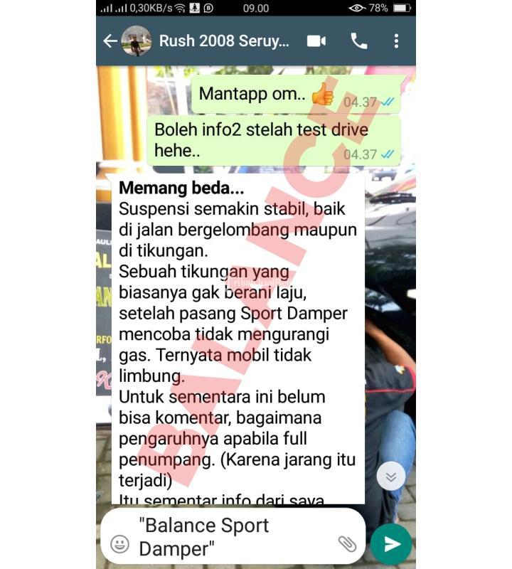 Solusi Gruduk Dan Suspensi Keras Di Mobil Pasangkan Balance Peredam Guncangan - Yogyakarta
