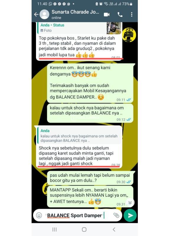 Solusi Gruduk Dan Suspensi Keras Di Mobil Pasangkan Balance Peredam Guncangan - Yogyakarta