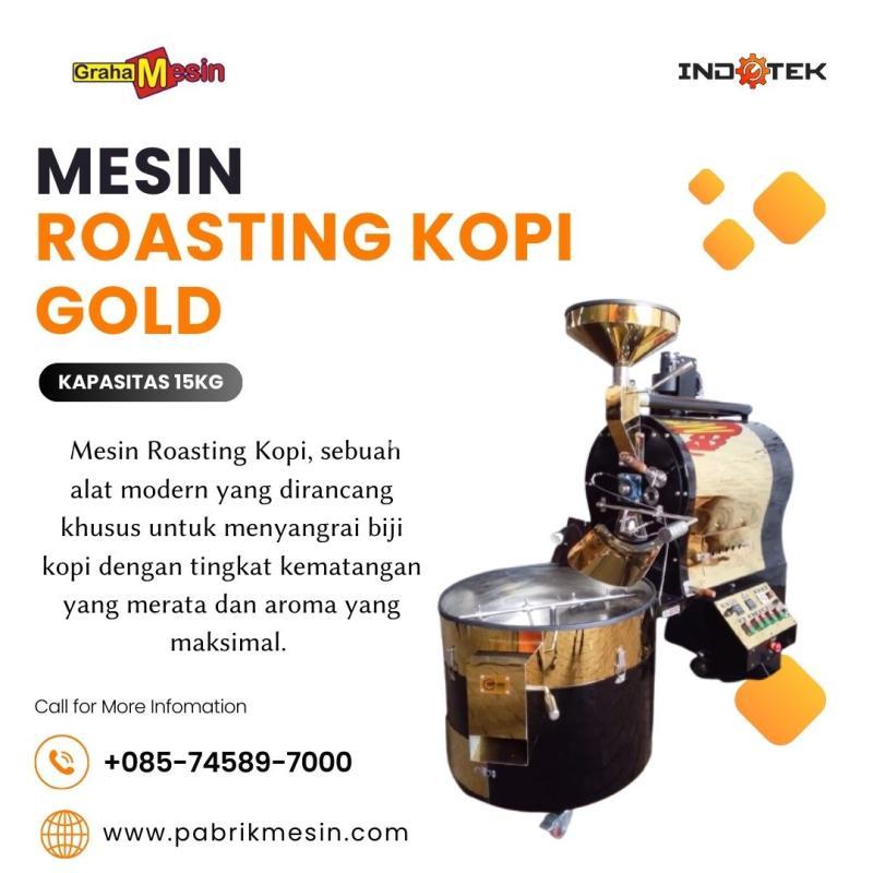 Mesin Roasting Kopi Tipe Gold Kapasitas 15KG Graha Mesin - Malang