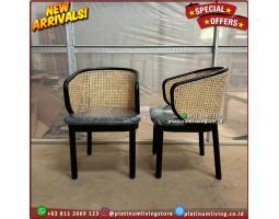 Kursi Makan Kursi Cafe Kursi Makan Jati Teak Rattan Chairs Furniture - Jepara 