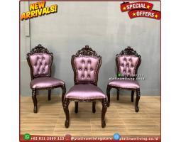 Kursi Makan Jati Kursi Makan Ukir Mewah Kursi Makan Klasik Furniture - Jepara 