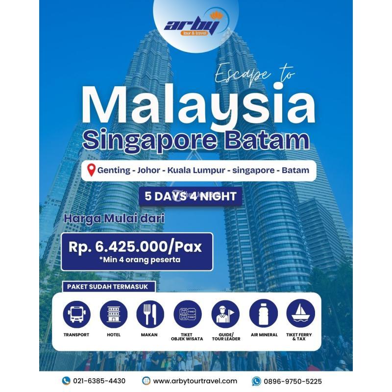 Wisata Batam Singapore Malaysia 5H4M - Jakarta Pusat