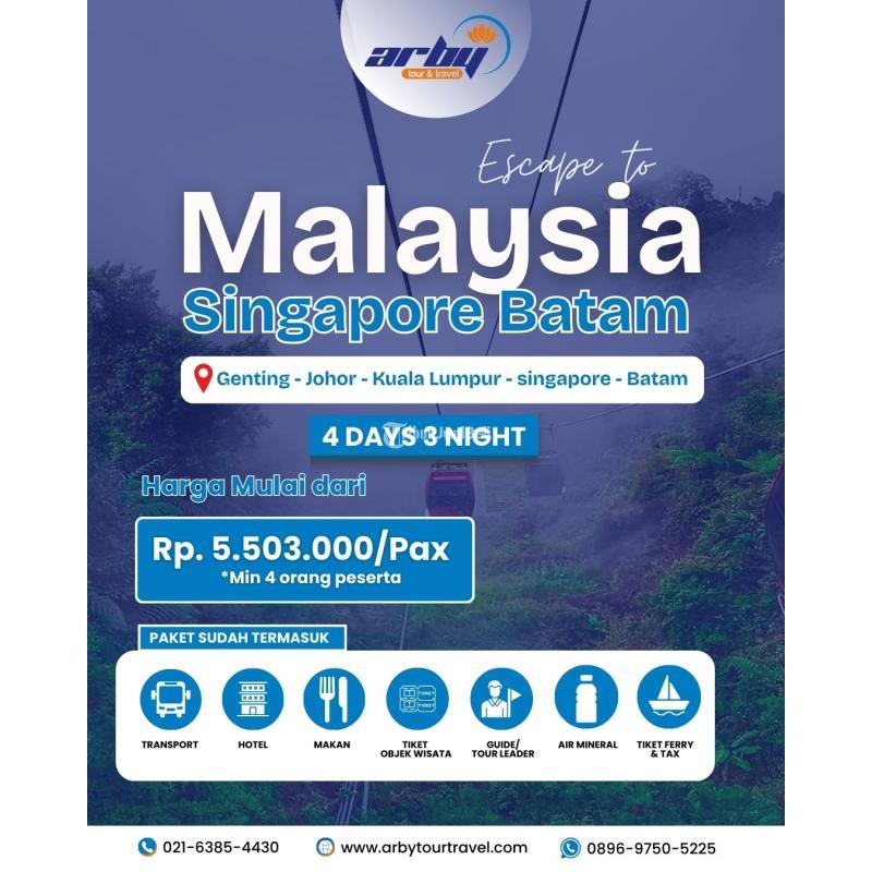 Paket Tour Malaysia Singapore Batam 4 Hari 3 Malam - Jakarta Pusat