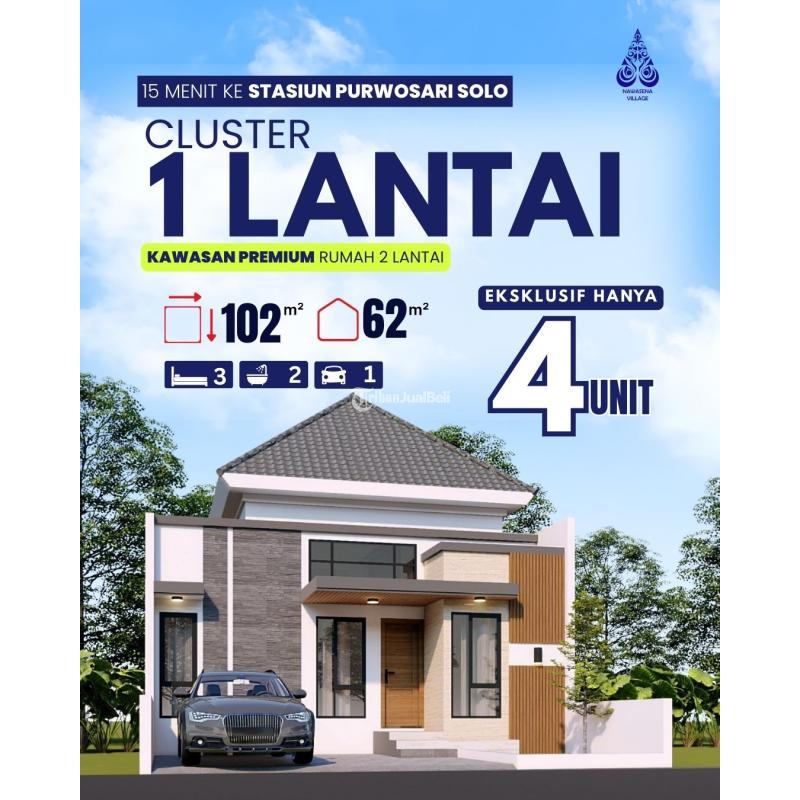 Dijual Rumah 2 Lantai 4KT 3KM SHM Tropis Minimalis Dekat Solo - Sukoharjo