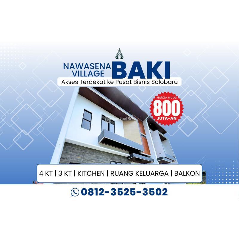 Dijual Rumah 2 Lantai 4KT 3KM SHM Tropis Minimalis Dekat Solo - Sukoharjo