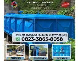 Pusat Tangki Air Fiberglass FRP 8000 Liter,Tandon Air Tahan Cuaca Ekstrim - Madiun