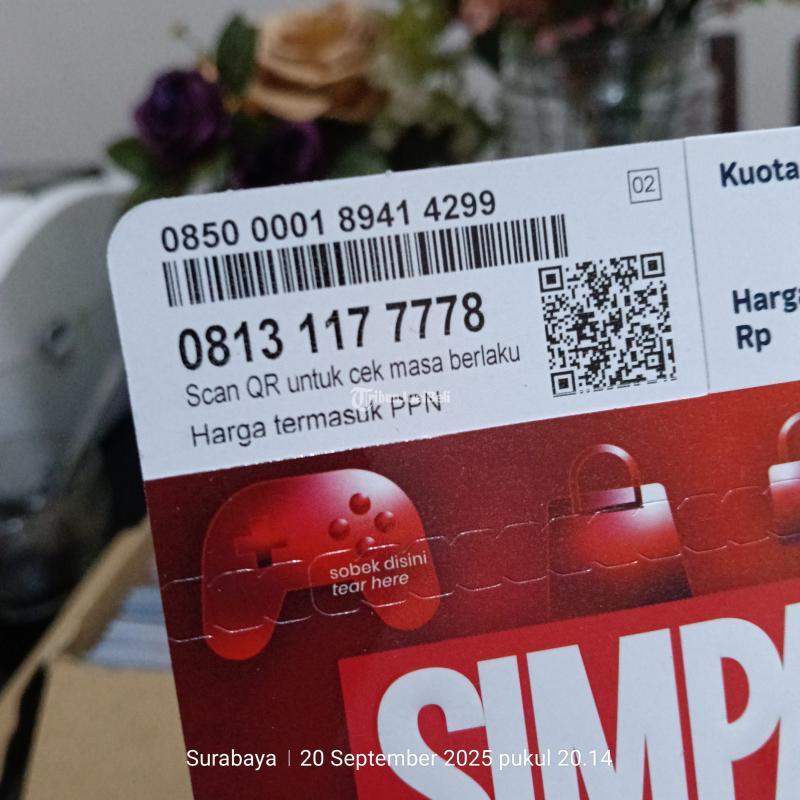 Jual Nomor Cantik Telkomsel Simpati 11 digit Hoki, 08131177778 - Surabaya