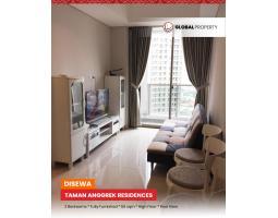Disewakan Apartemen, Fully Furnished, 2 Bedroom, High Floor, Pool View, Taman Anggrek Residence - Jakarta Barat