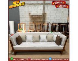 Kursi Sofa Tamu Jati Solid Sofa Tamu Jati Modern Kayu Jati Solid Furniture - Jepara