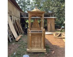 Mimbar Masjid Jati Mimbar Jati Jepara Mimbar Masjid Ukiran Jepara Non Finihsing - Jepara