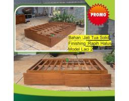 Tempat Tidur Tempat Tidur Dipan Minimalis 2 Laci 160200 Alas Blok Furniture - Jepara