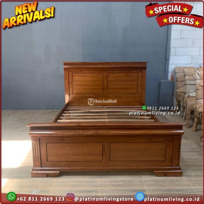 Tempat Tidur Jati Minimalis Modern 160200 Divan Jati DIpan Jati Furniture - Jepara