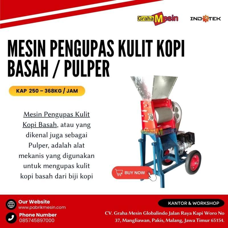 Mesin Pengupas Kulit Kopi basah Graha Mesin - Malang