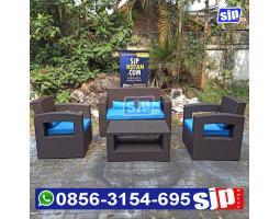 Sofa Rotan Sintetis untuk Ruang Tamu - Malang 