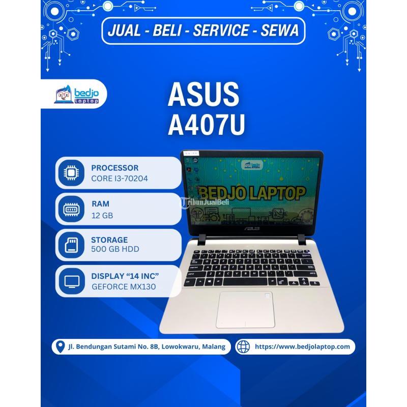 Laptop Asus A407U Terjangkau Bekas - Malang