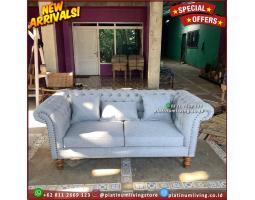 Produsen Kursi Sofa Tamu Minimalis 3 Seater - Jepara