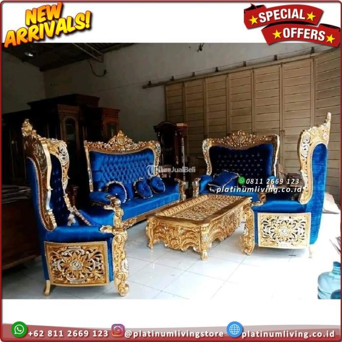 Produsen Kursi Sofa Tamu Ukiran Mewah, Sofa Jati Ukiran Mewah Klasik - Jepara