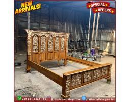 Produsen Tempat Tidur Jati Ukiran Jepara 180x200 - Jepara 