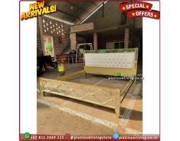 Produsen Tempat Tidur Jati 180x200, Tempat Tidur Dipan Shabby Luxury - Jepara 