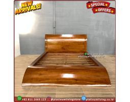 Produsen Tempat Tidur Jati Minimalis, Dipan Jati Jepara Modern 120x200 - Jepara