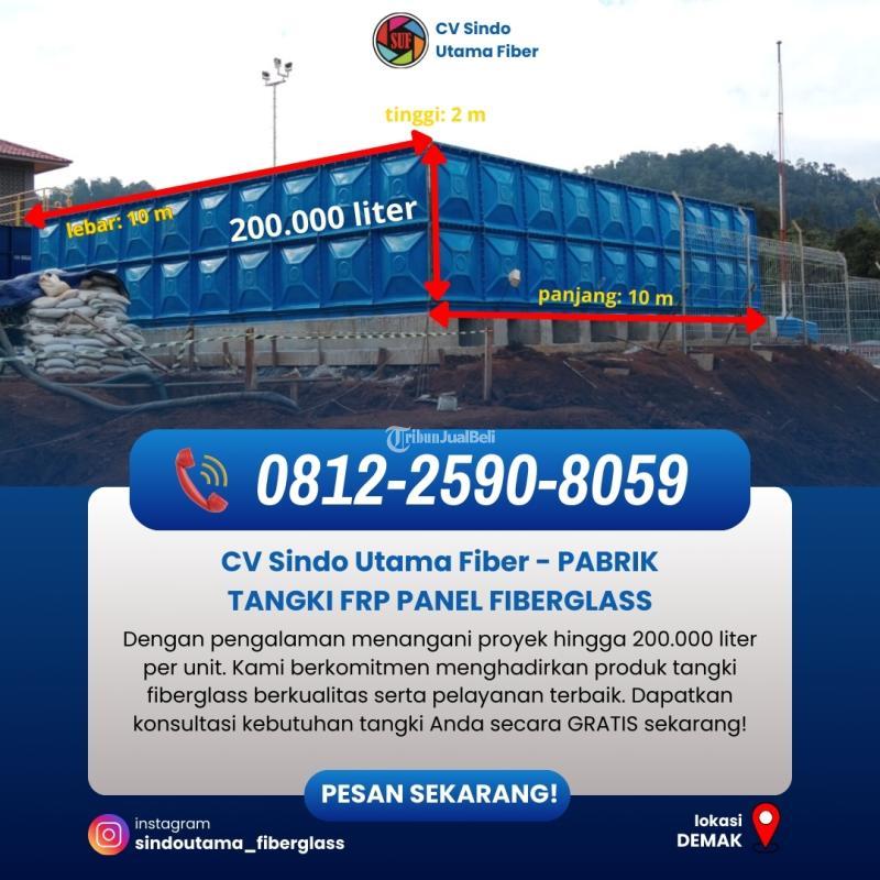 Tangki FRP Panel Fiberglass 30.000 Liter - Demak