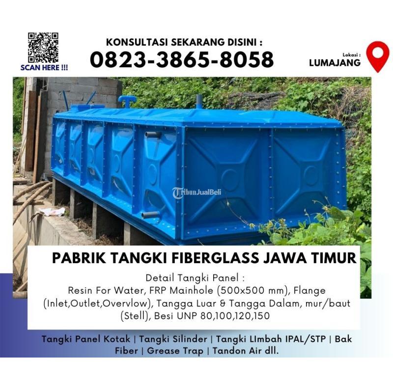 Tangki Panel Fiberglass, Tandon Fiberglass FRP 20000 Liter - Lumajang