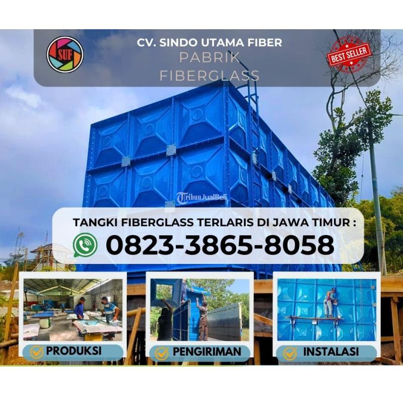 Tangki Panel Fiberglass Kotak, Tangki Fiber 50000 Liter - Nganjuk