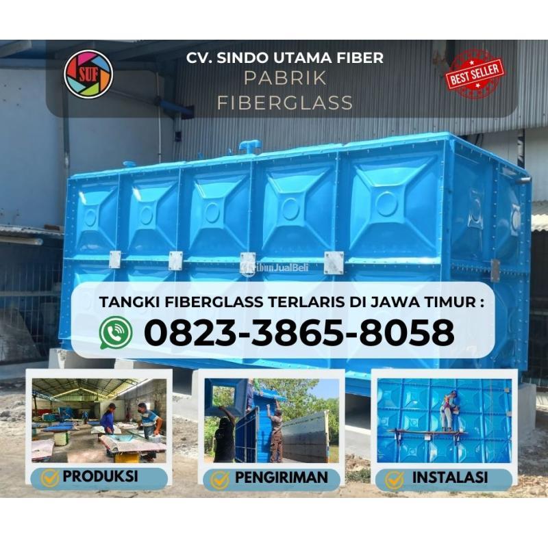 Tangki Panel Fiberglass Kotak, Tangki Fiber 50000 Liter - Nganjuk