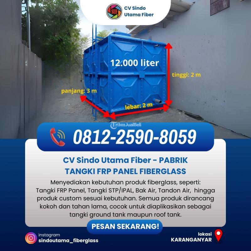 Tangki FRP Panel Fiberglass 13.000 Liter - Karanganyar