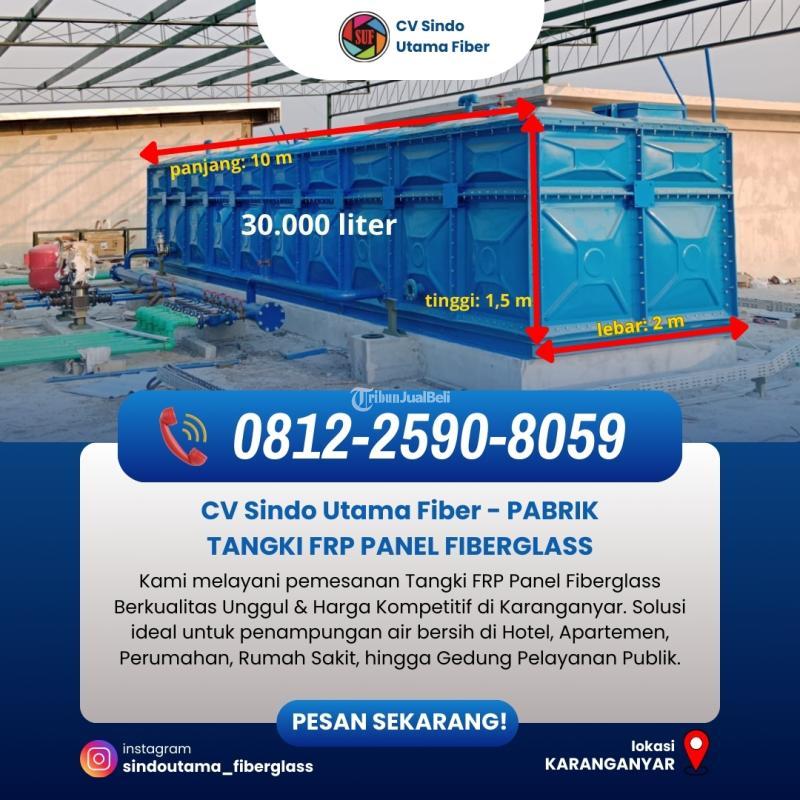 Tangki FRP Panel Fiberglass 13.000 Liter - Karanganyar