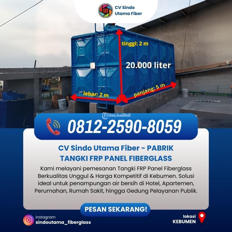 Tangki FRP Fiberglass Kapasitas 20.000 Liter - Kebumen