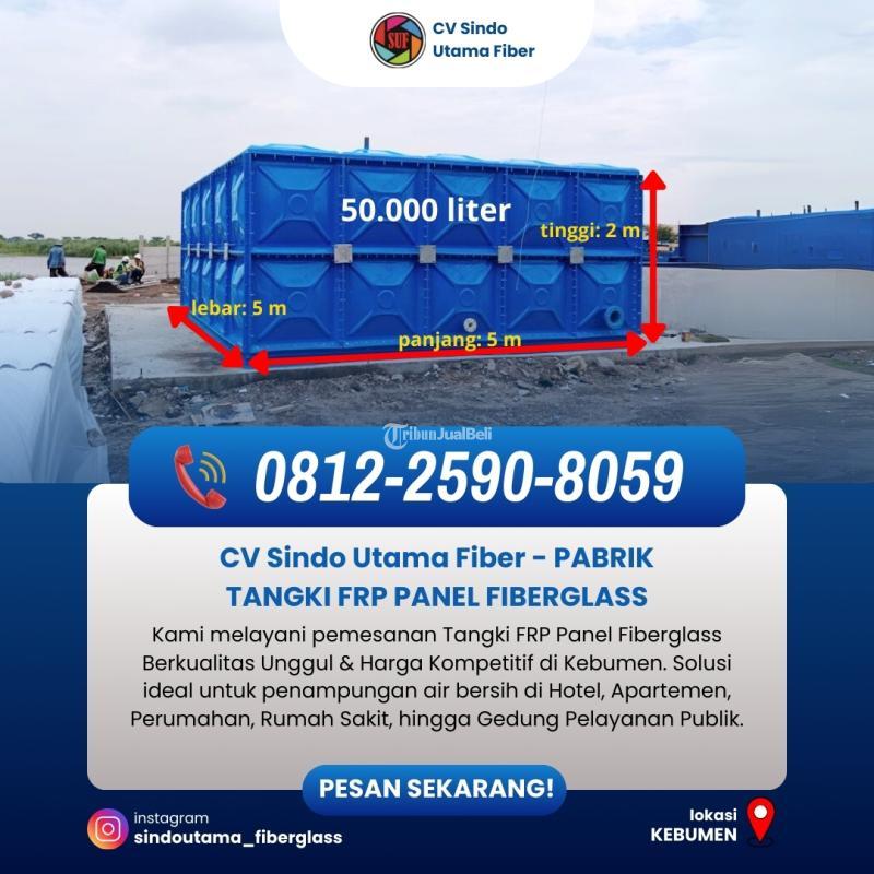 Tangki FRP Fiberglass Kapasitas 20.000 Liter - Kebumen