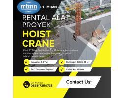 Sewa Hoist Crane Proyek Kapasitas 12 Ton, Jangkauan 30 Meter - Serang