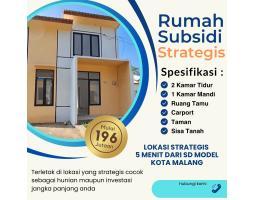 Dijual Rumah Subsidi Tipe 30 2KT 1KM SHGB - Malang 