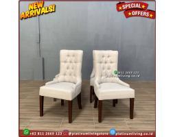 Pordusen Kursi Makan Jati Modern Full Busa Terbaru Furniture - Jepara