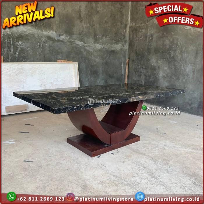 Produsen Meja Makan Marmer Import Porotorogold 200x100 Furniture - Jepara