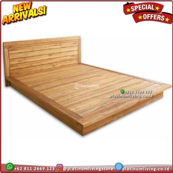 Produsen Tempat Tidur Jati 160x200 Alas Blok Kayu - Jepara