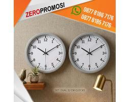 Jam Dinding 286P Custom Logo  Souvenir Promosi Elegan untuk Perusahaan - Tangerang Kota